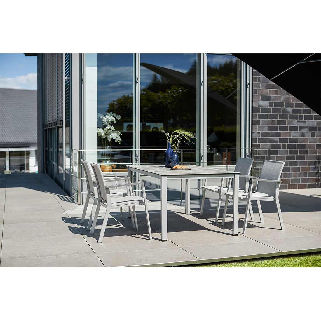Kettler Rasmus Stapelsessel Aluminium/Outdoorgewebe