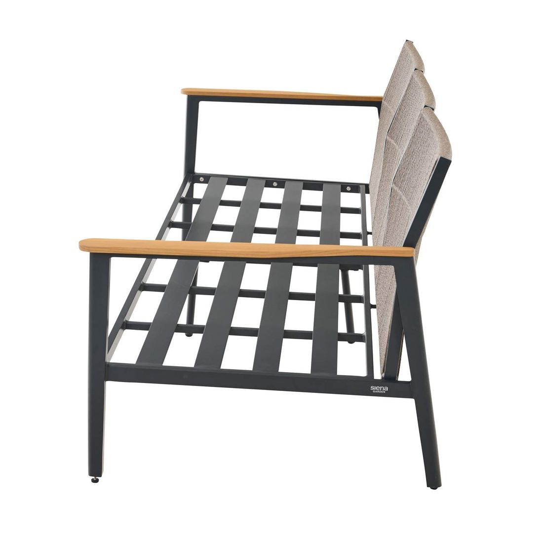 Siena Garden Liguria Loungeset inkl. Loungetisch Aluminium/Gardino-Geflecht/Polyester