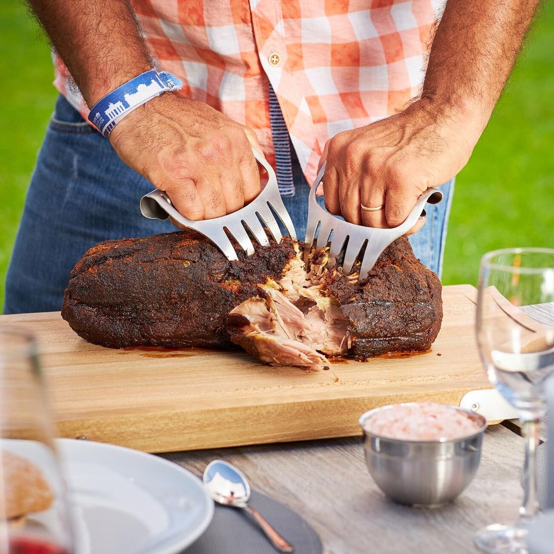 Rösle Pulled-Pork-Gabel 2-tlg. Edelstahl