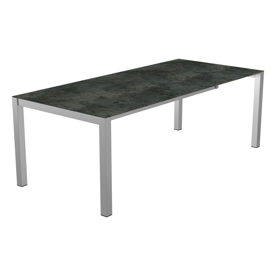 OUTLIV. Ausziehtisch 140/178/210x70cm Edelstahl/Glas