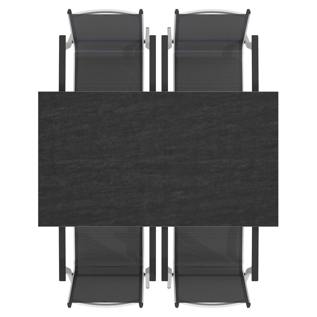 Kettler Basic Plus Gartenmöbel-Set M (4 Plätze) mit OUTLIV. Tisch 160x90cm