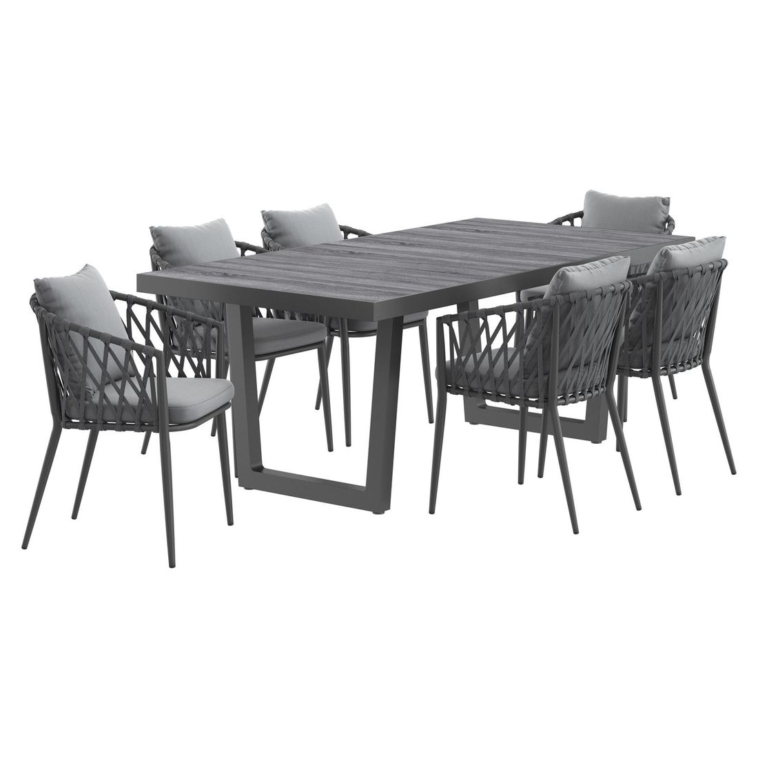 LC Garden Sunrepo Gartenmöbel-Set L (6 Plätze) Tisch 200x100cm