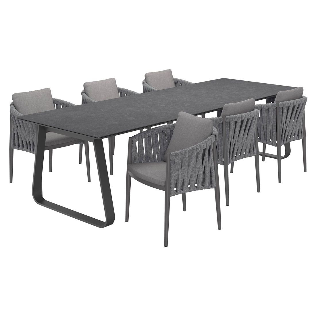 OUTLIV. Lena Gartenmöbel-Set L (6 Plätze) Tisch 280x100cm
