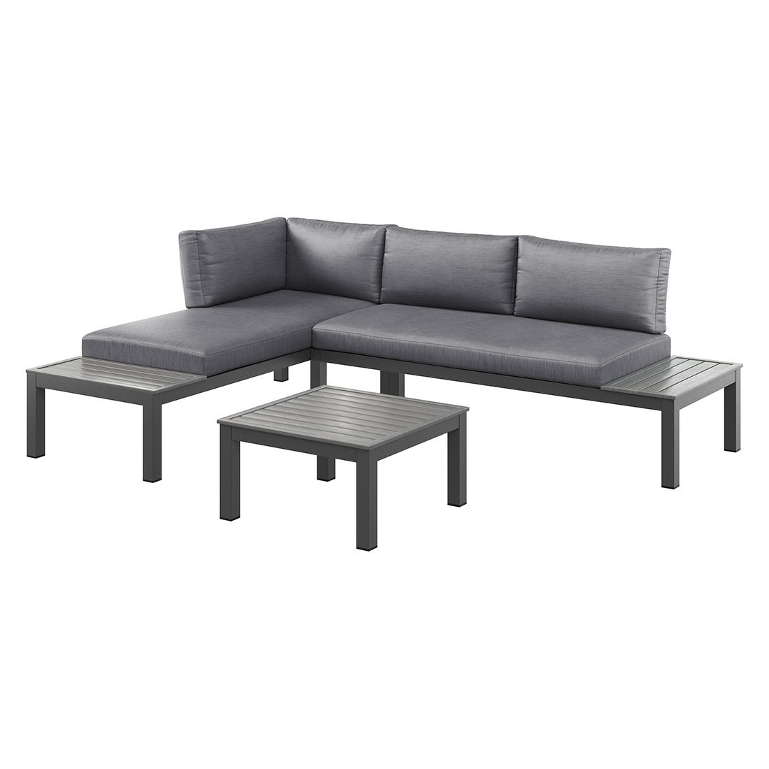 OUTLIV. Morsum Modulare Ecklounge inkl. Loungetisch Aluminium/Spunpolyester