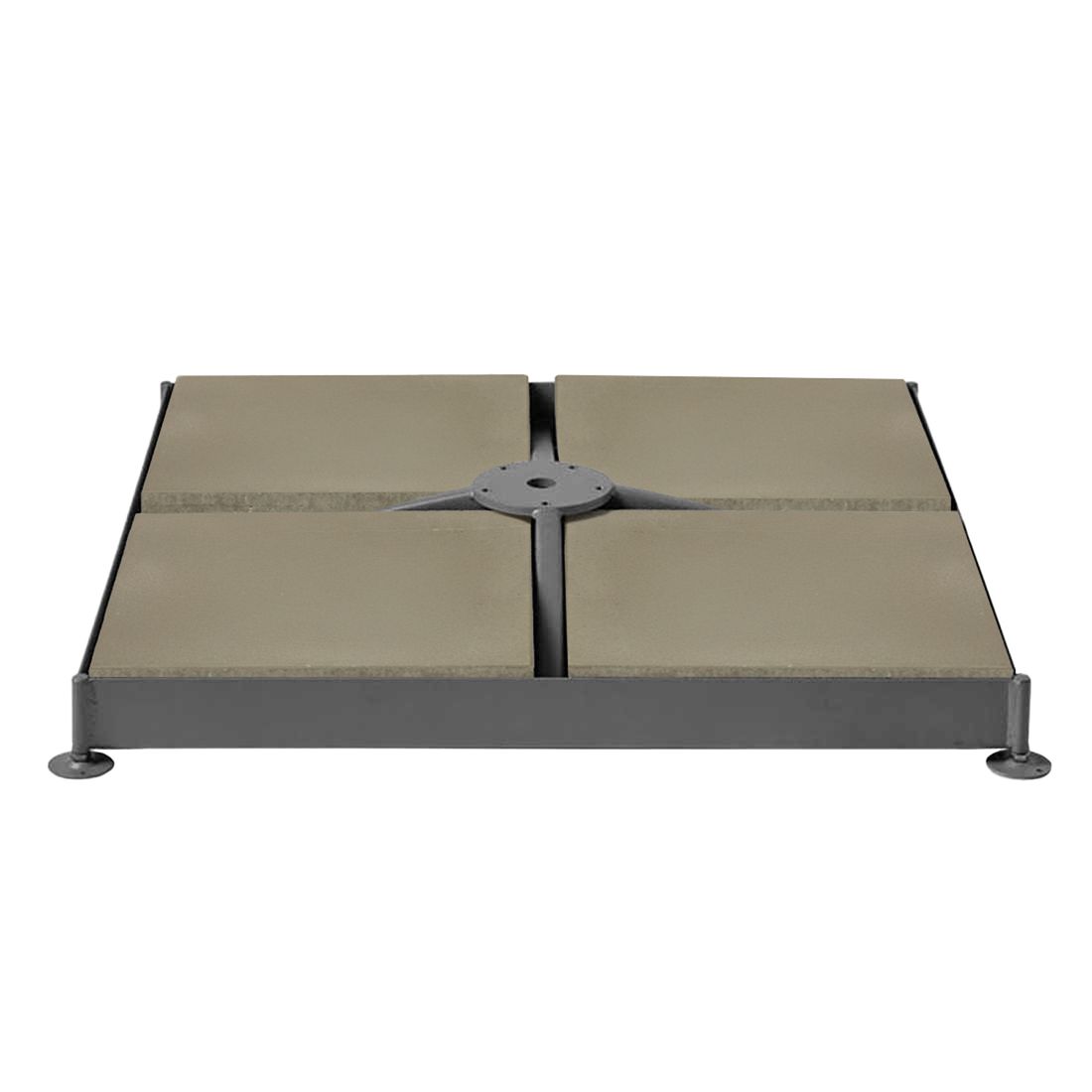 Glatz Gartenplatten 40x40x4 cm, 8 Stück für Schirmsockel M4-8 Platten