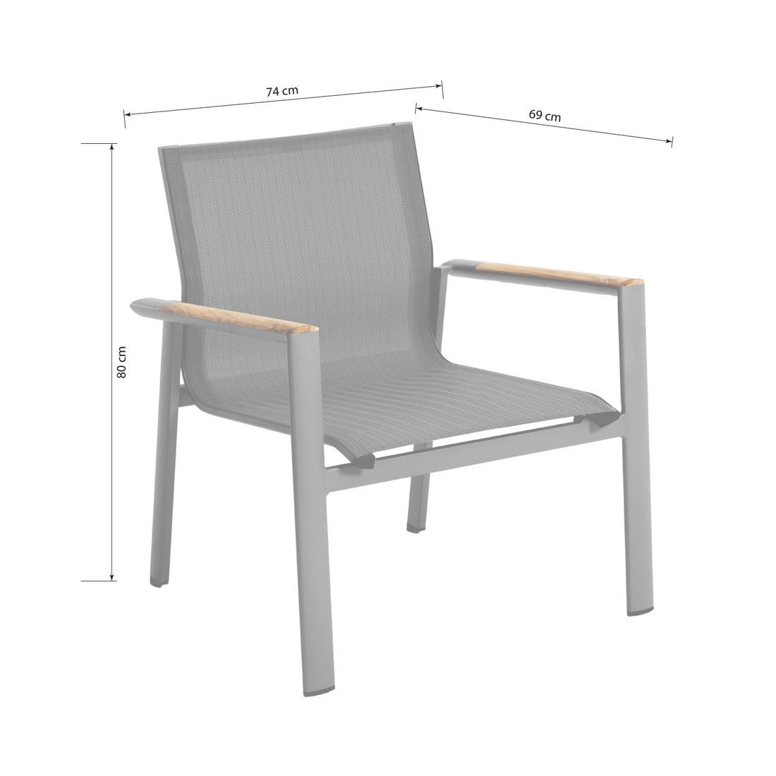 Sungörl Palermo Loungeset inkl. Loungetisch Aluminium/Textilene