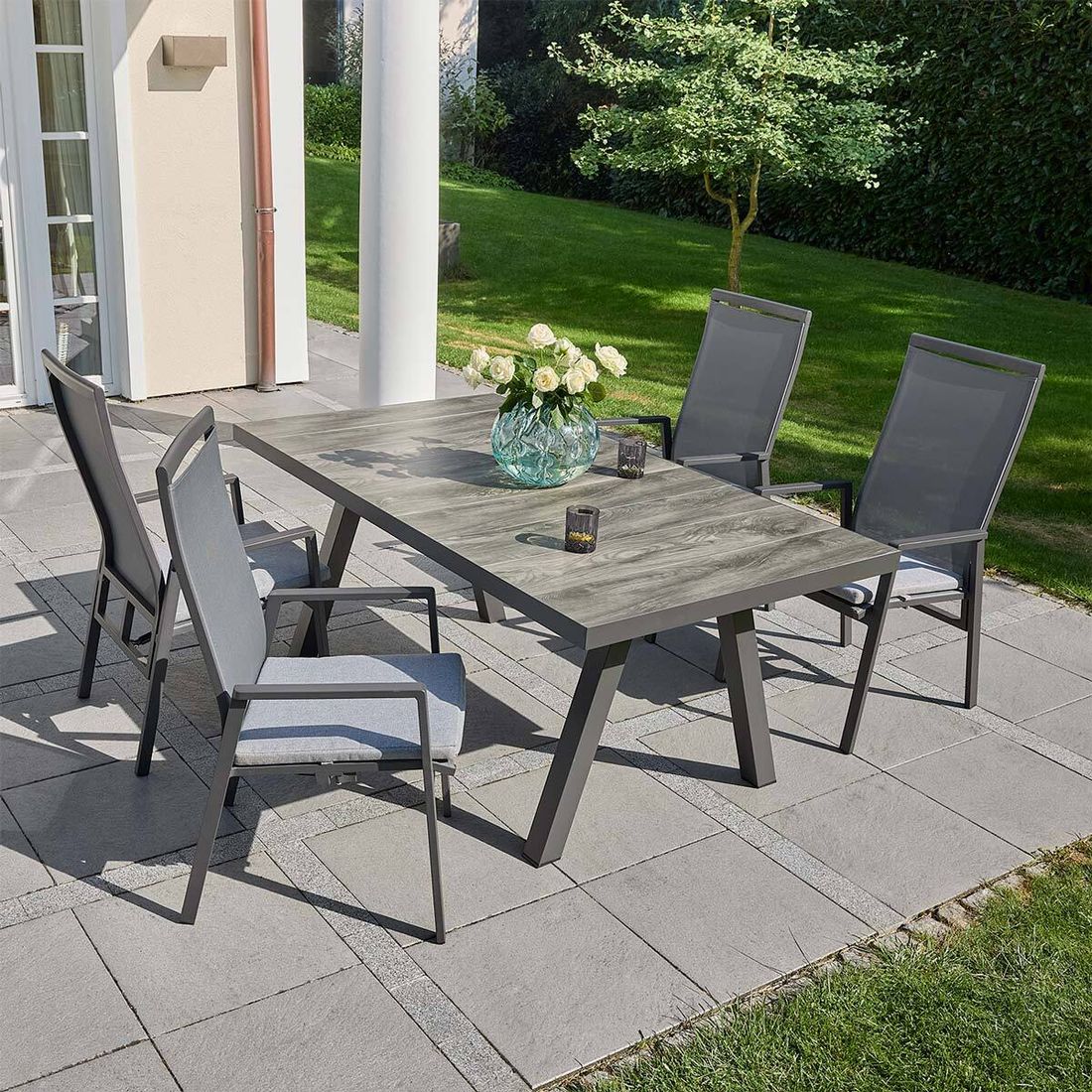LC Garden Sunfort Gartenmöbel-Set Tisch 160/210x100cm