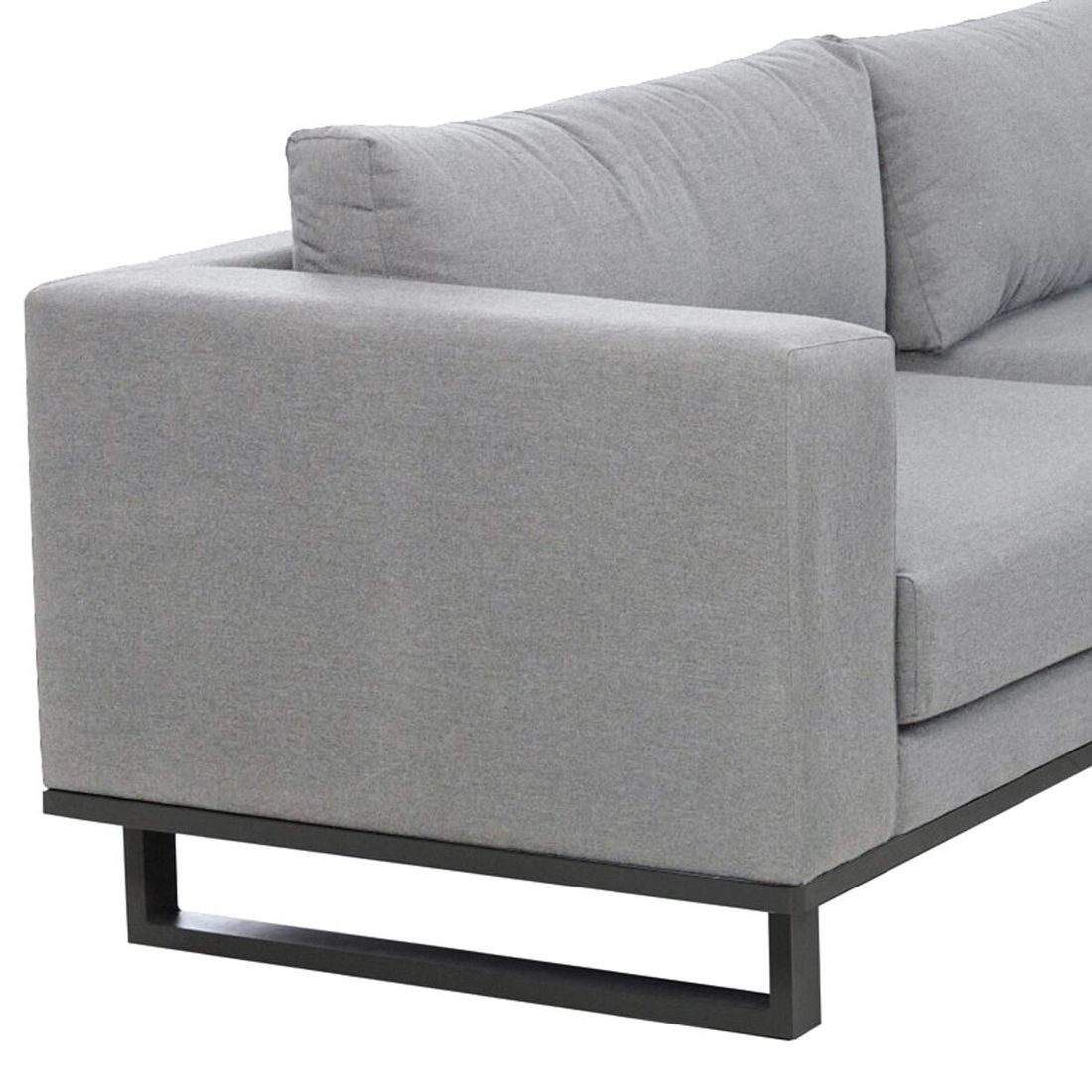 OUTLIV. Miami Ecklounge inkl. Loungetisch Aluminium/Sunbrella
