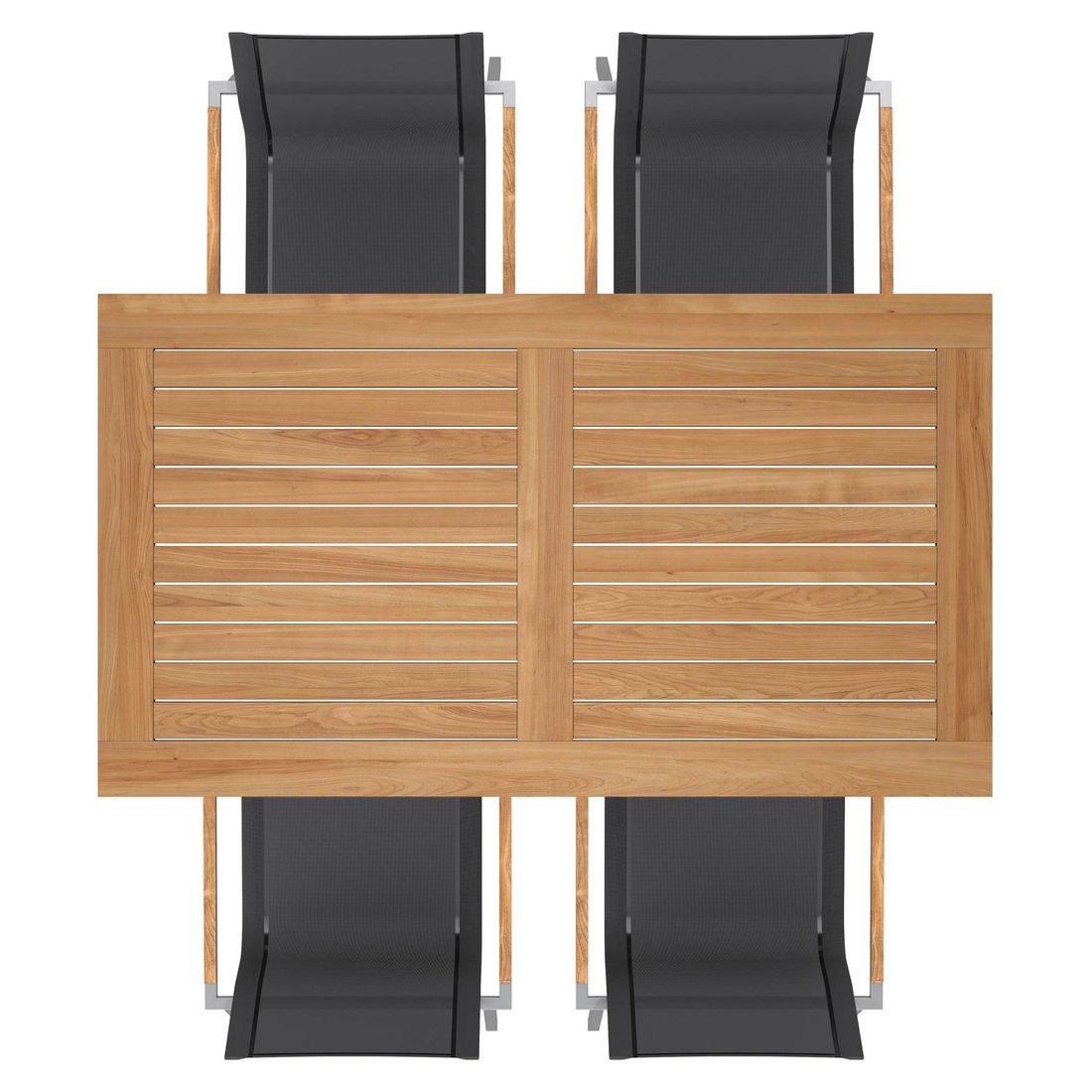 OUTLIV. Rimini Gartenmöbel-Set M (4 Plätze) Tisch 160x90cm