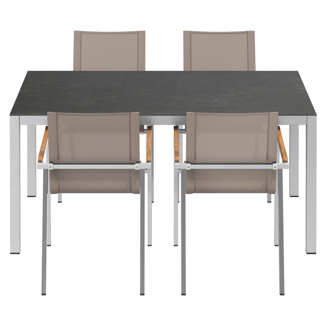 OUTLIV. Rimini Gartenmöbel-Set M (4 Plätze) Tisch 160x90cm
