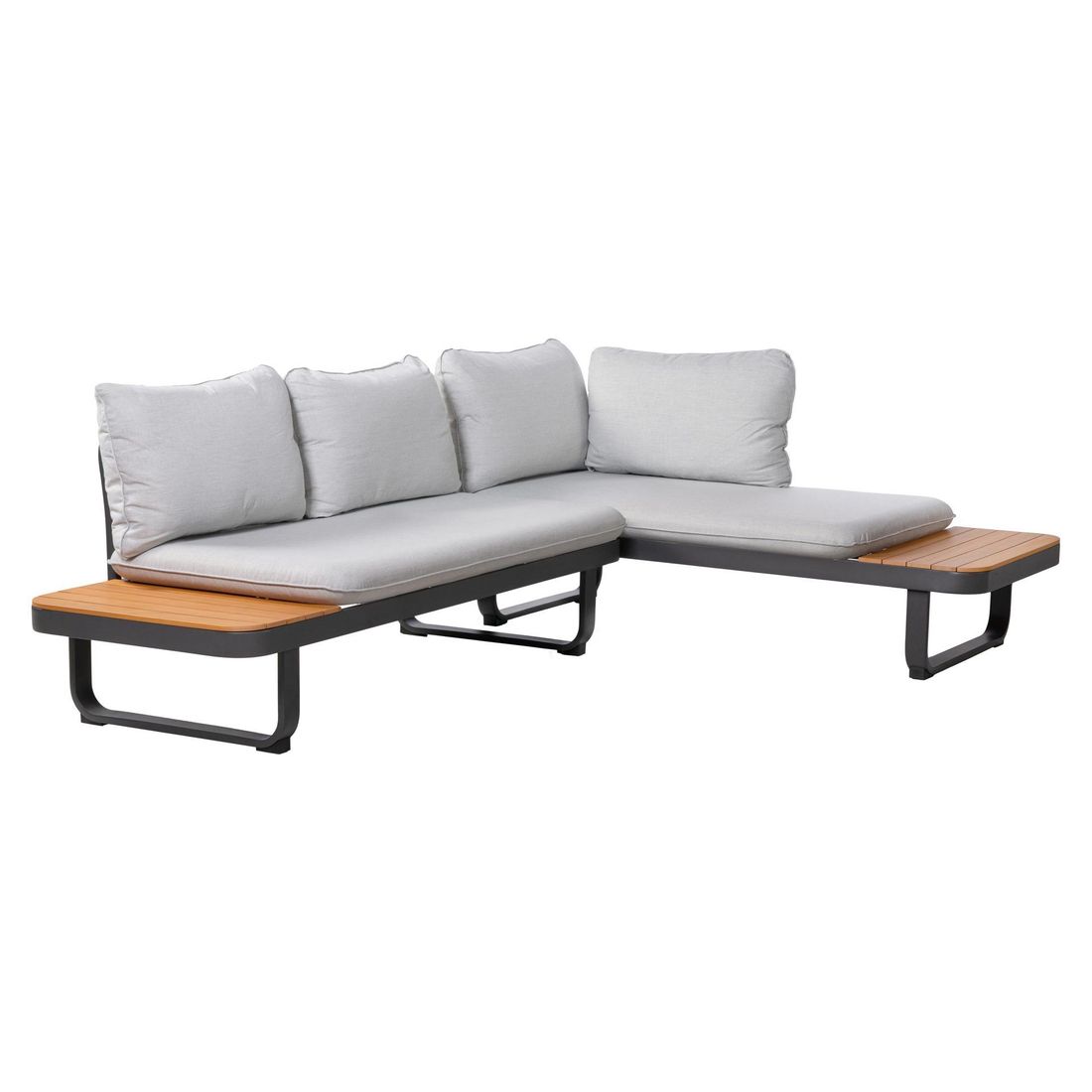 OUTLIV. Madagaskar Ecklounge Aluminium/Akazie/Polyester