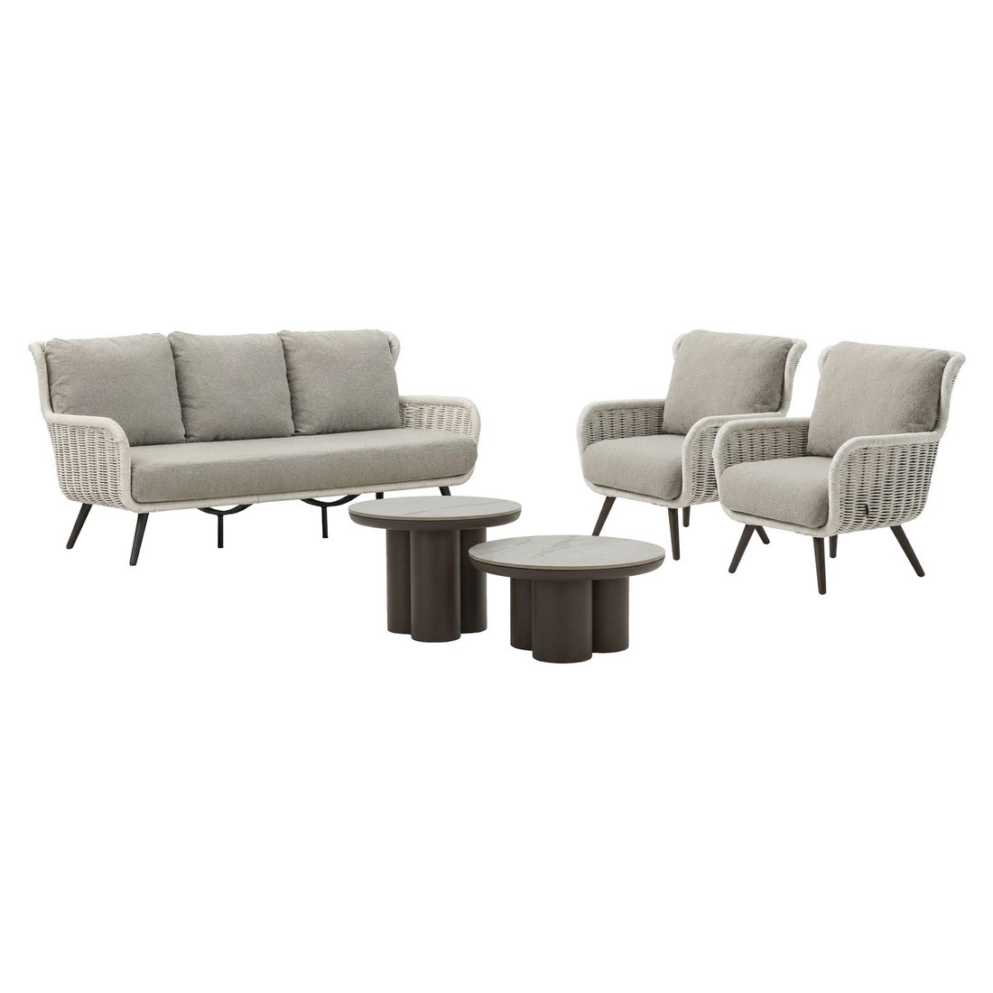 Apple Bee Key Largo Loungeset inkl. Loungetische Aluminium/Rope/Bee Wett