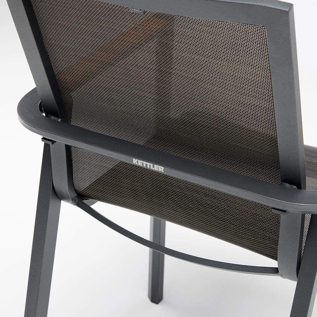 Kettler Sense Stapelsessel Hochlehner Aluminium/Outdoorgewebe