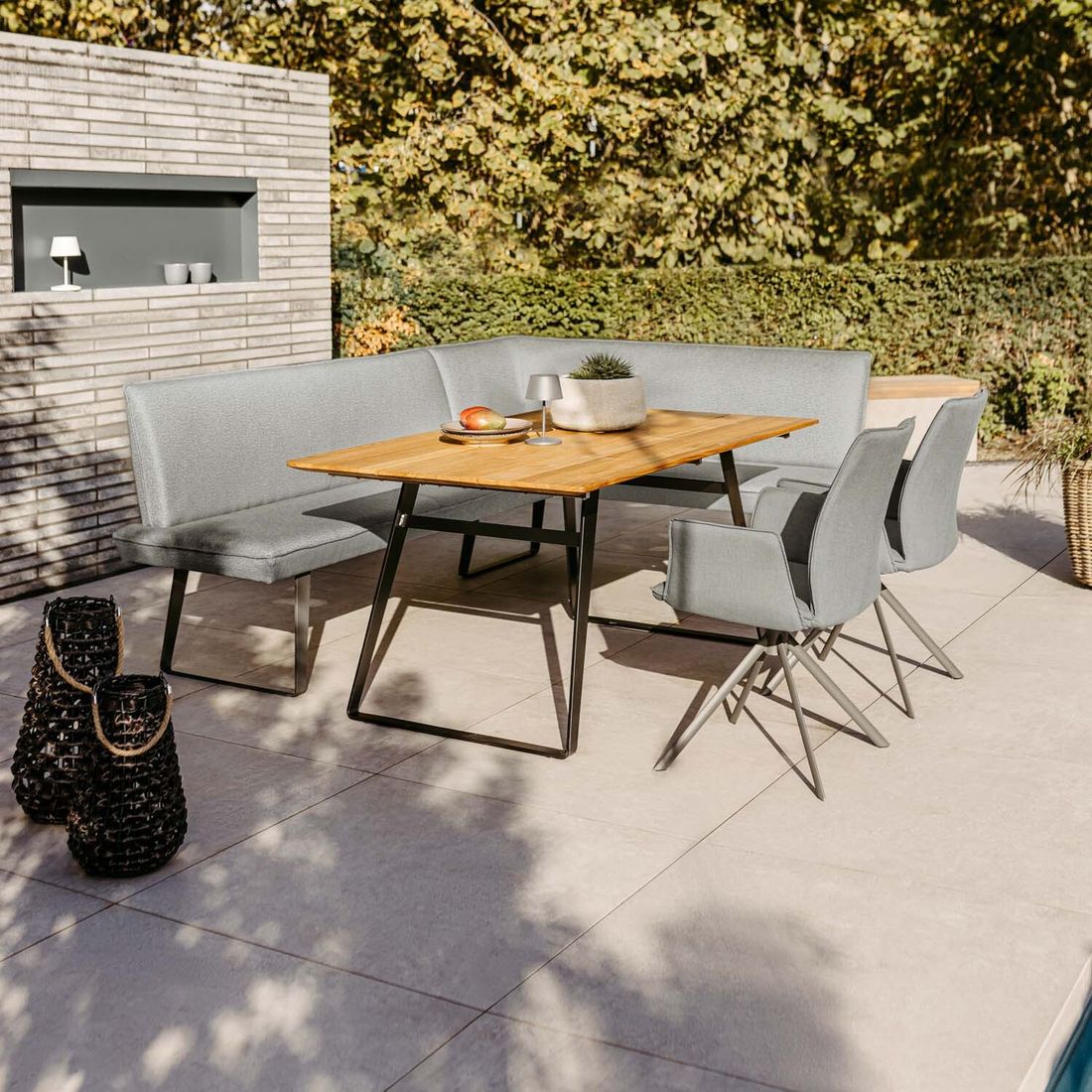Niehoff Portofino Gartenmöbel-Set M (5 Plätze) Tisch 160x95cm