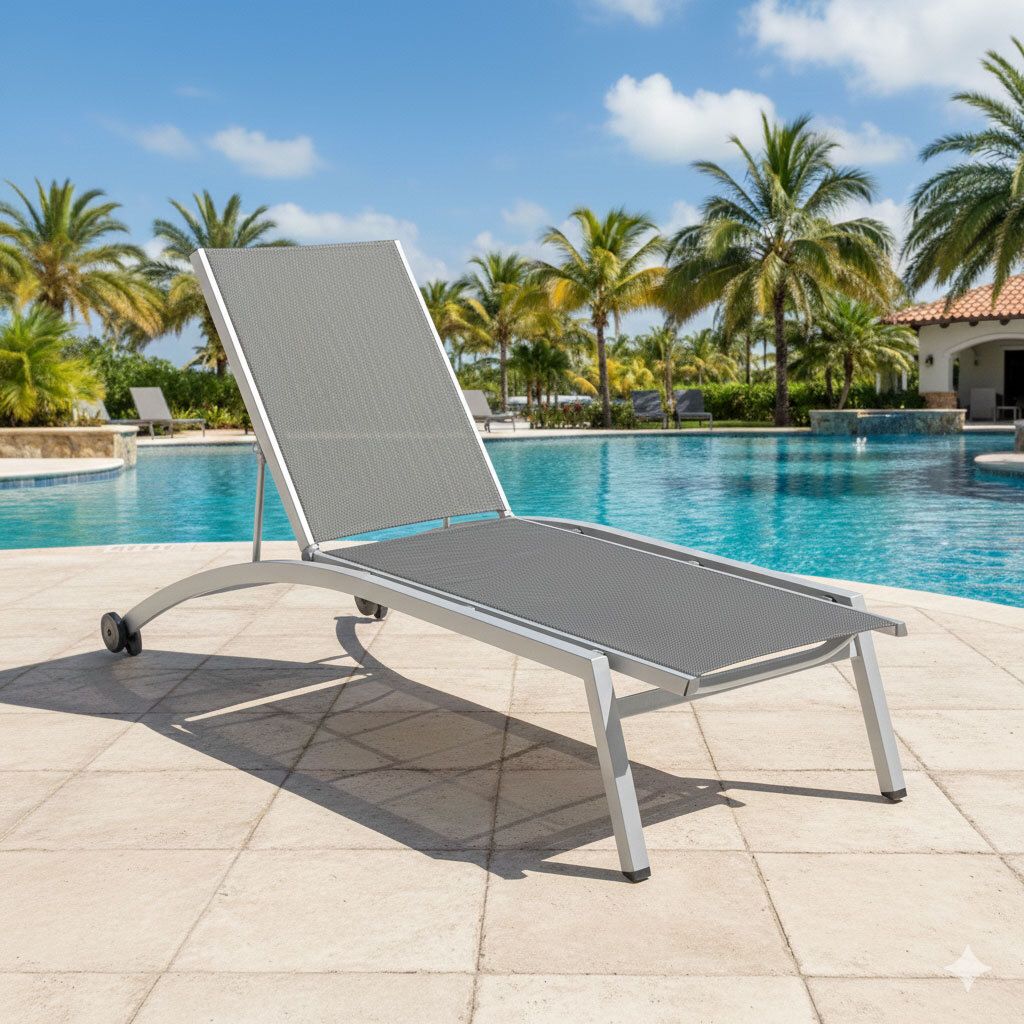 Kettler Forma II Gartenliege verstellbar Aluminium/Outdoorgewebe