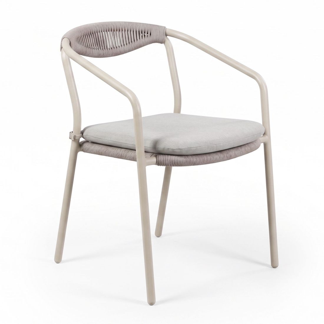 OUTLIV. Mia Stapelsessel Aluminium/Rope/Olefin mit Sitzkissen