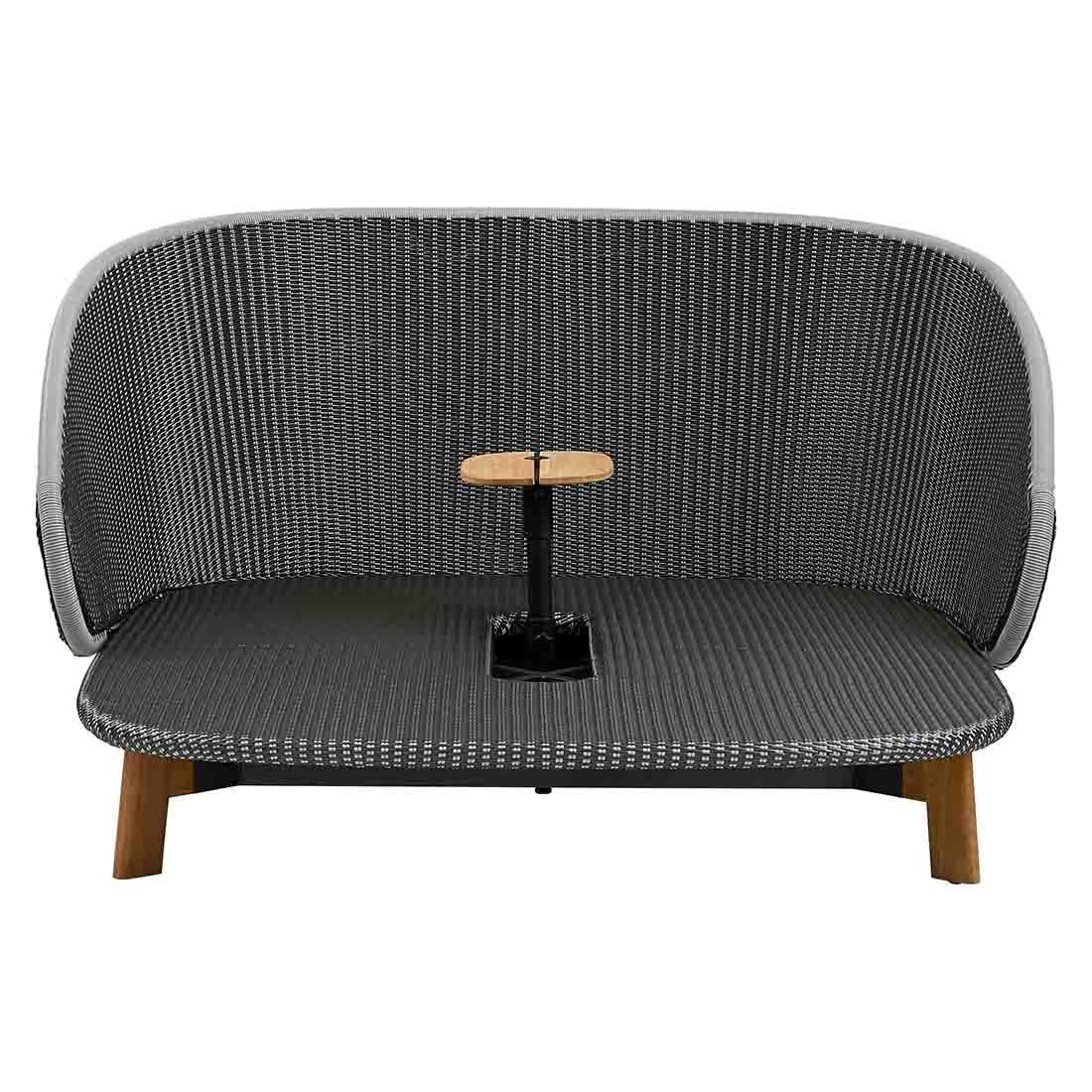 Cane-Line Peacock Daybed Teak/Alu/Geflecht inkl. Tisch