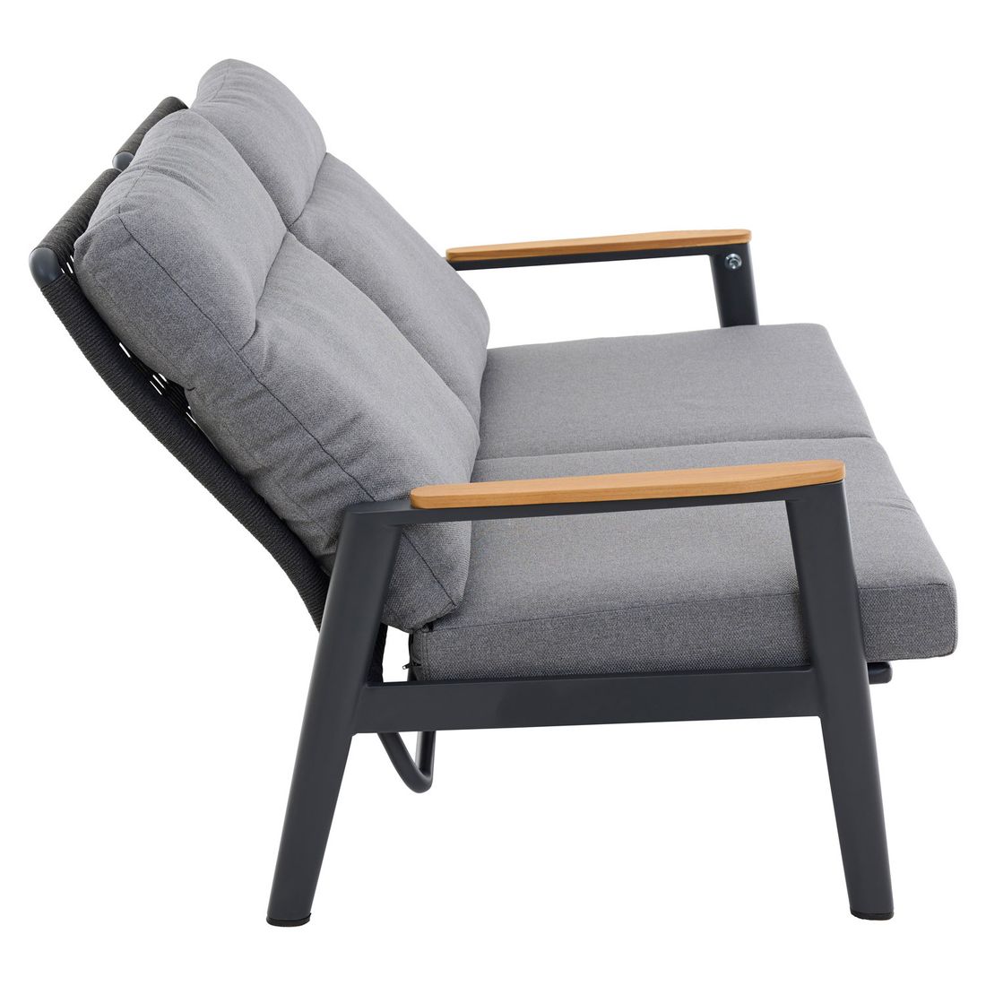 Siena Garden Cortina Gartenloungesofa verstellbar Aluminium/Rope/Polypropylen