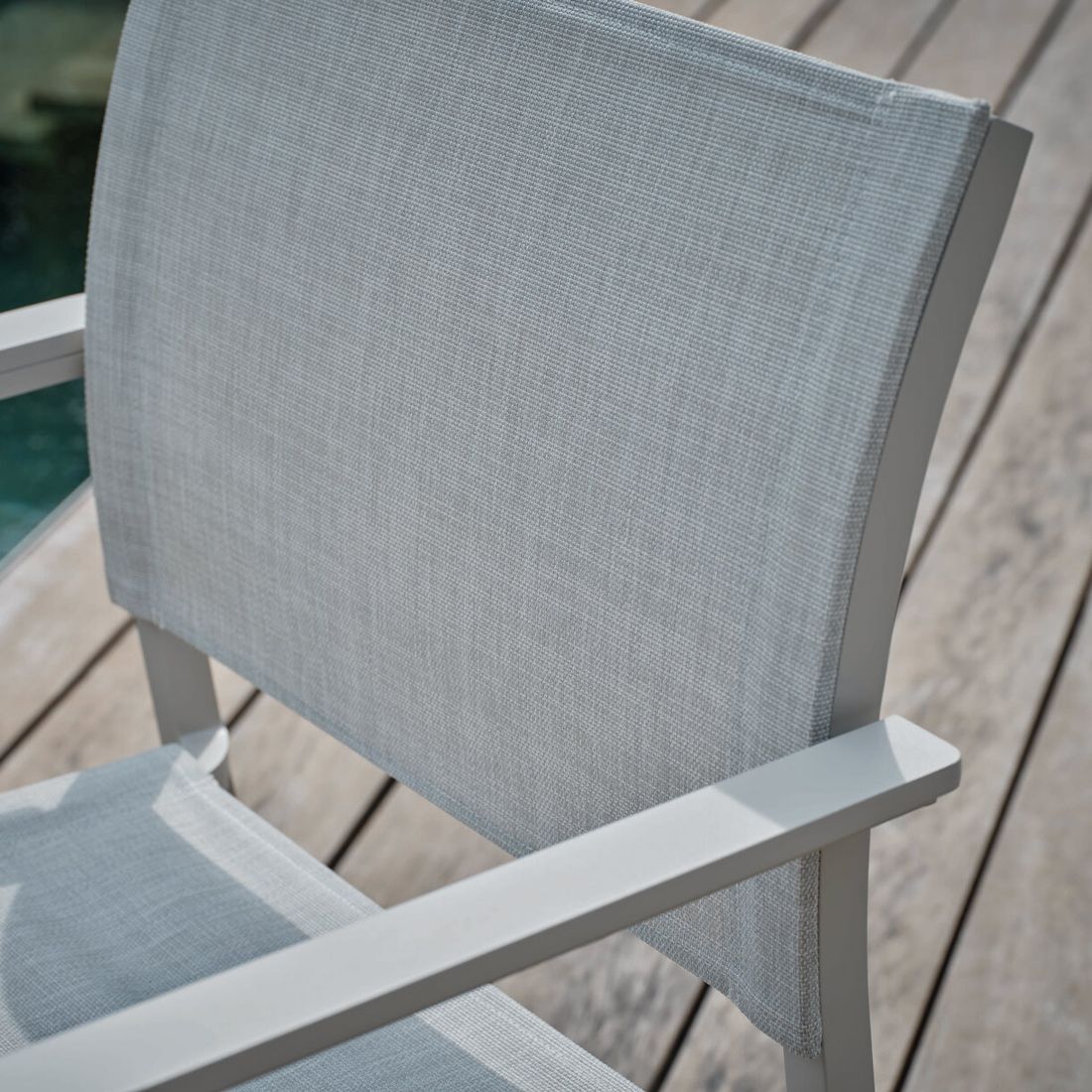 Stern Tilo Stapelsessel Aluminium/Textilene