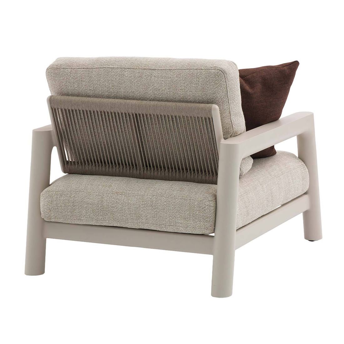Zebra Cozy Loungesessel Aluminium/Rope/Sunproof