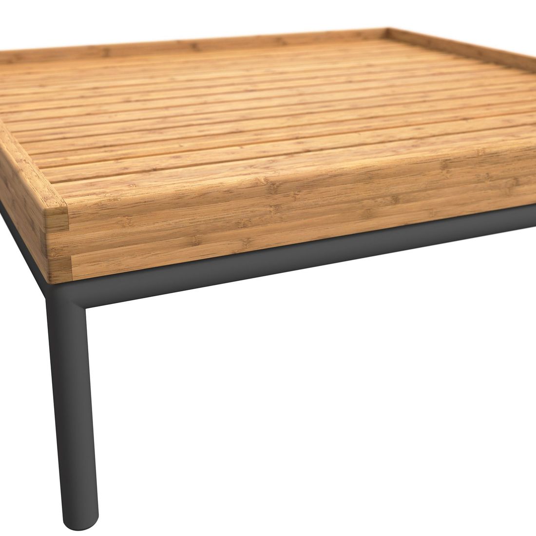 HOUE Level-Level 2 Loungetisch 81x81cm Aluminium/Bambus