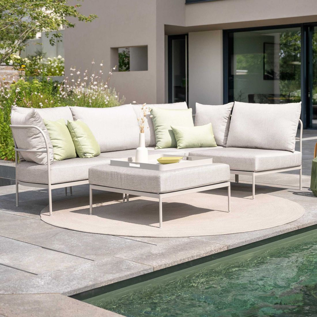 Stern Coco Ecklounge Aluminium/Outdoorstoff