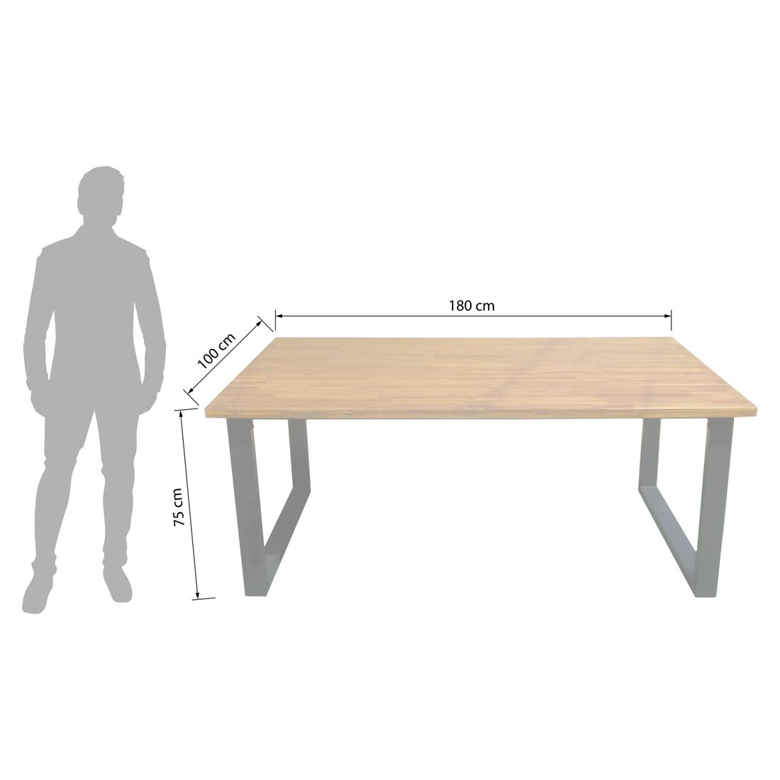 OUTLIV. Carla Gartenmöbel-Set L (6 Plätze) Tisch 180x100cm