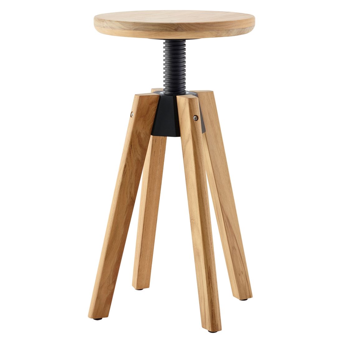 Solpuri Spindle Gartenhocker Teak