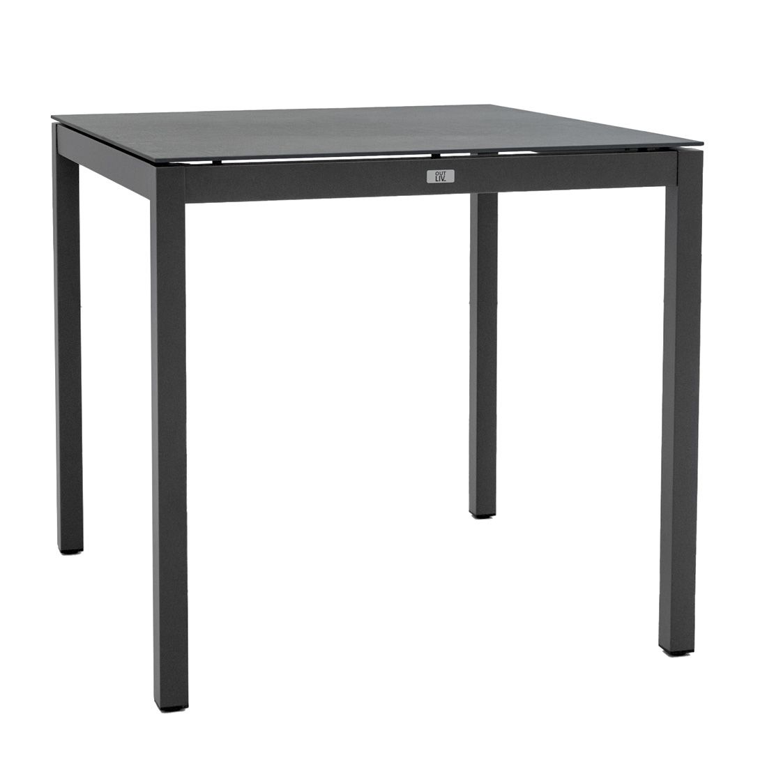 OUTLIV. Mia Gartentisch 80x80cm Aluminium/Keramik