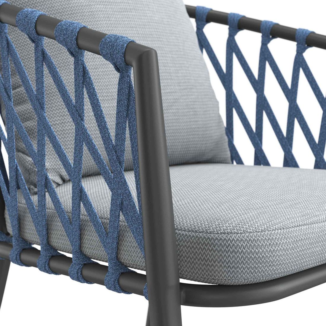 LC Garden Sunrepo Stapelsessel Aluminium mit Sitz- und Rückenkissen