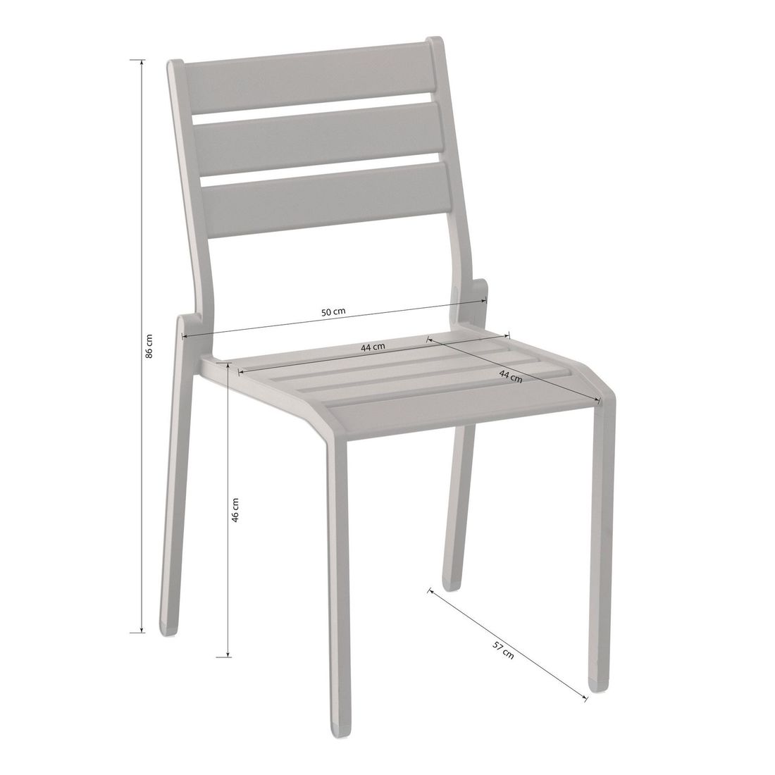 Kettler Latitude Stapelstuhl Aluminium