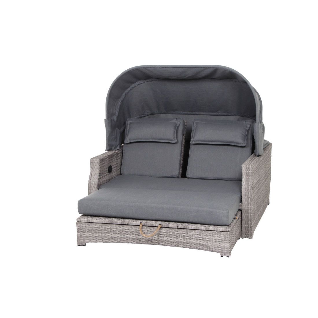 Siena Garden Lobos II Daybed Geflecht/Textil inkl. Kissen