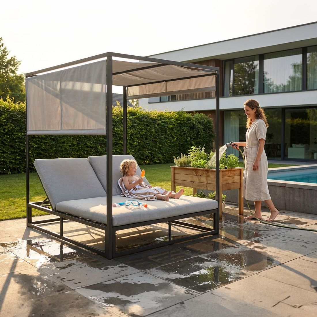 OUTLIV. Anzio Daybed Aluminium/Polyester