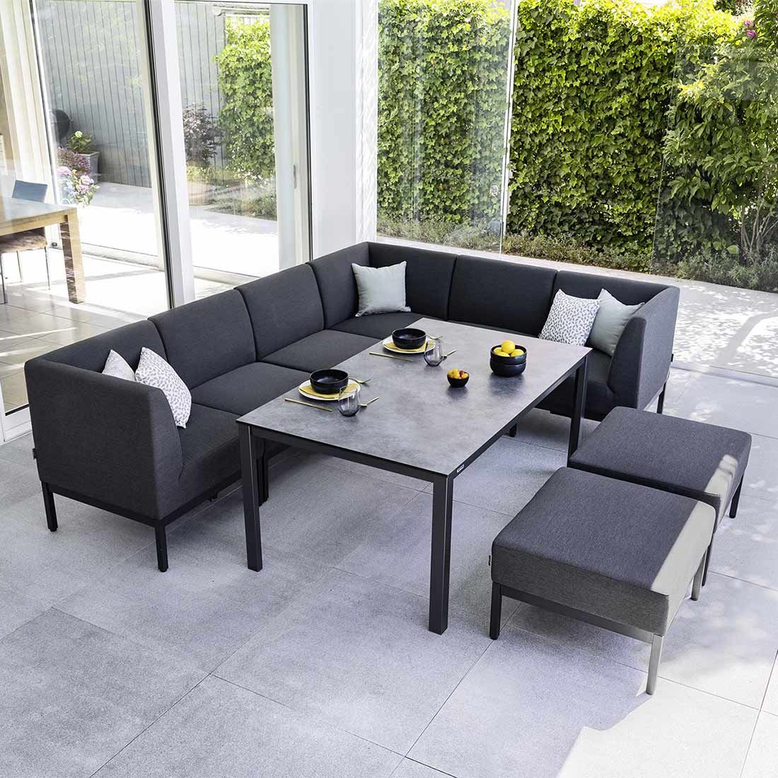 Kettler Pure Mittelmodul Aluminium/Sunbrella