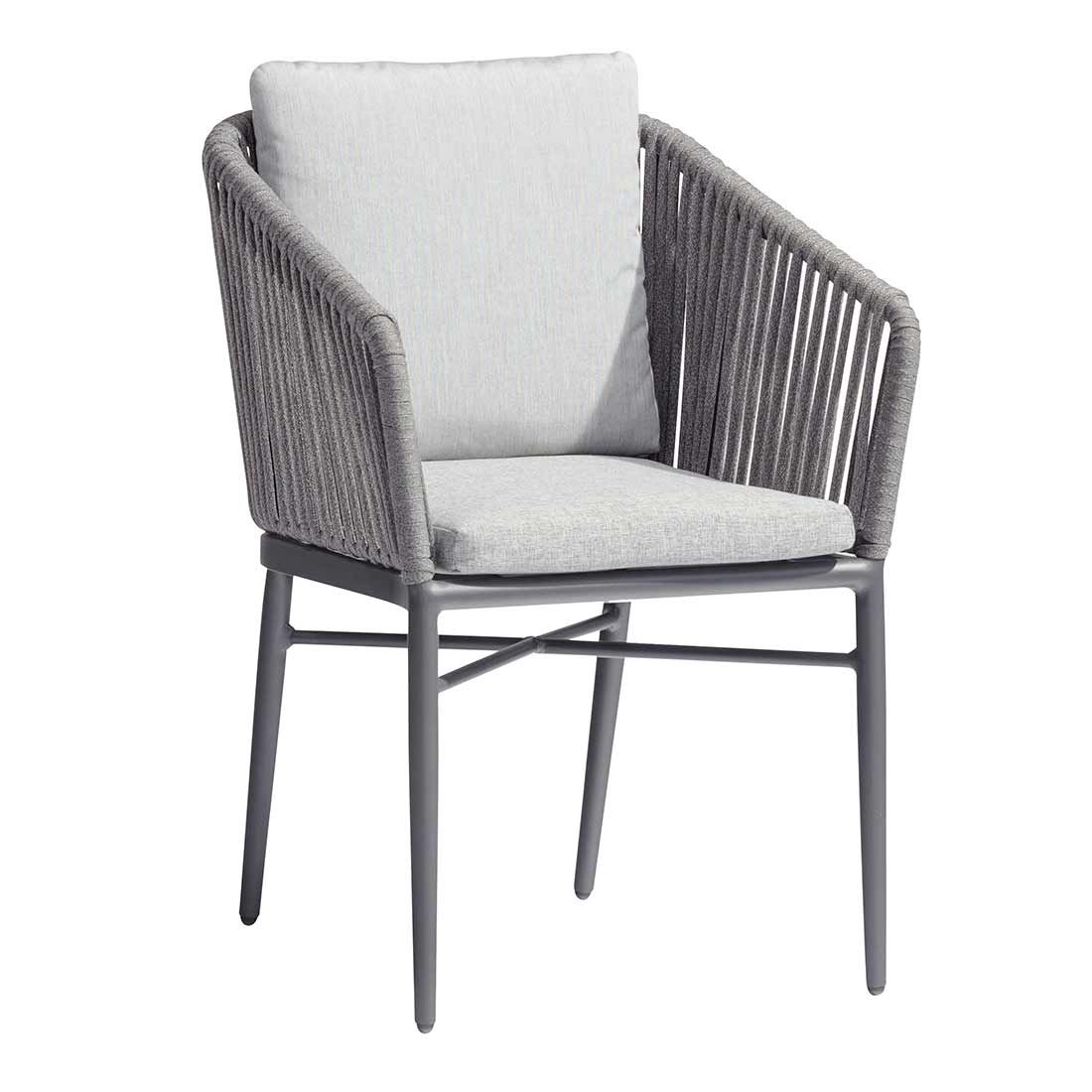 Acamp Manhattan Gartensessel Aluminium mit Sitz- und Rückenkissen