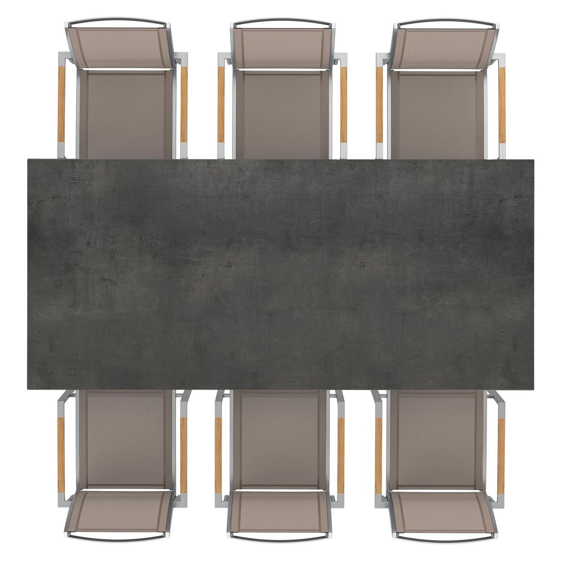 OUTLIV. Oviedo Gartenmöbel-Set L (6 Plätze) Tisch 220x100cm