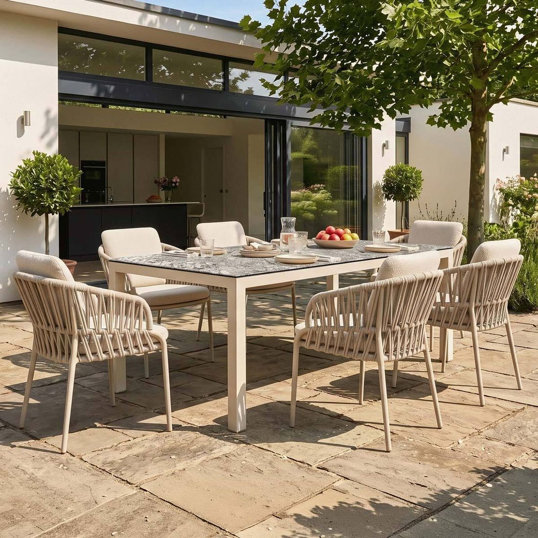 Zebra Ares Gartensessel Aluminium mit Sitz- und Rückenkissen