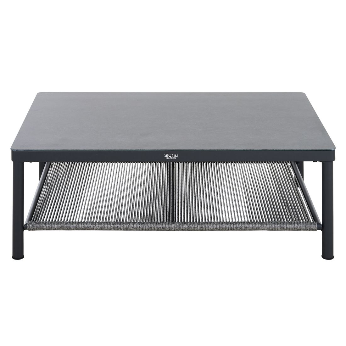 Siena Garden Kansas Loungetisch 110x70cm Aluminium/Glaskeramik