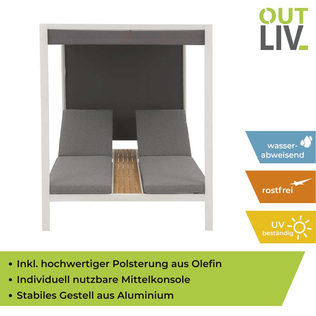OUTLIV. Arezzo Daybed Aluminium/Olefin