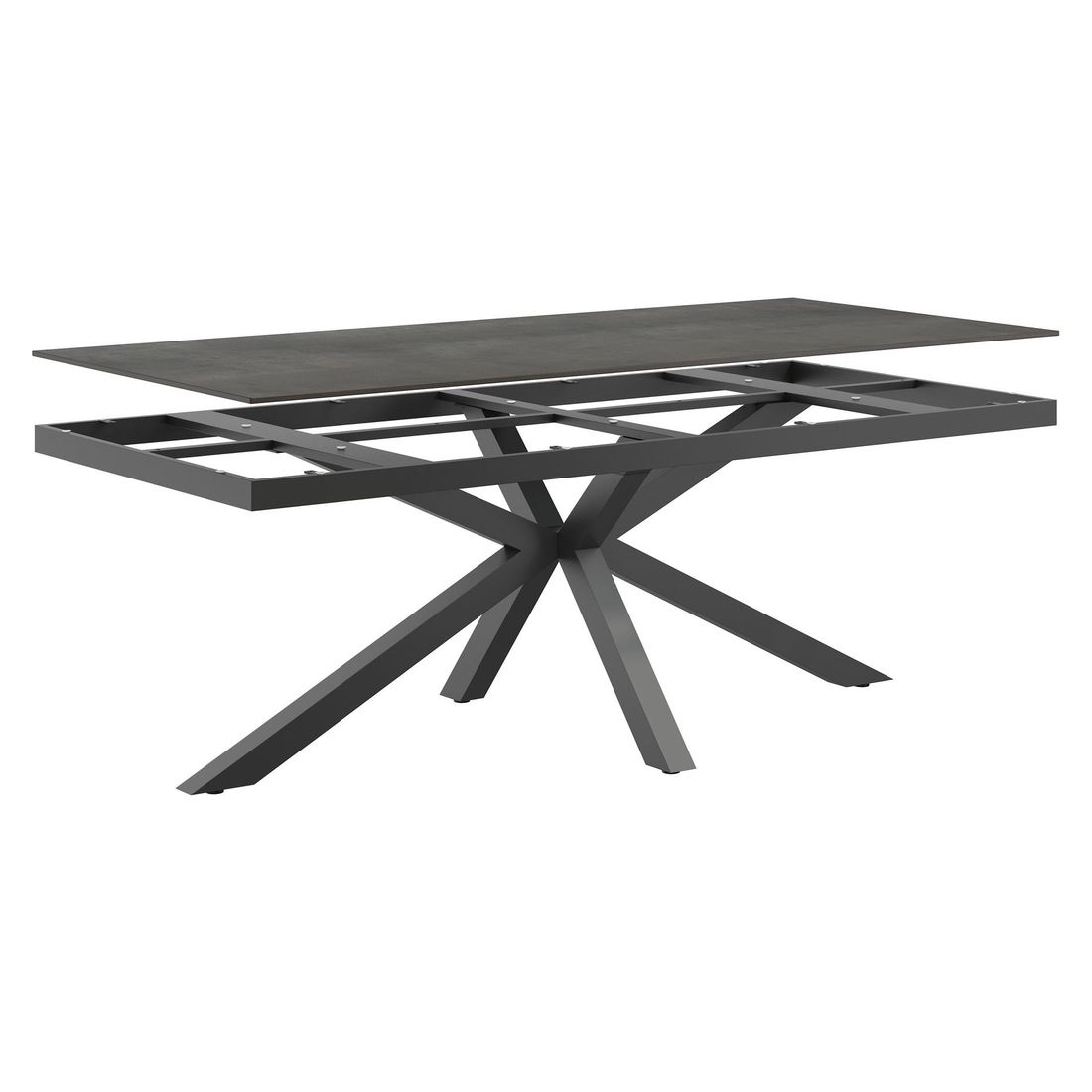 OUTLIV. Gartentisch 220x100cm Aluminium/HPL
