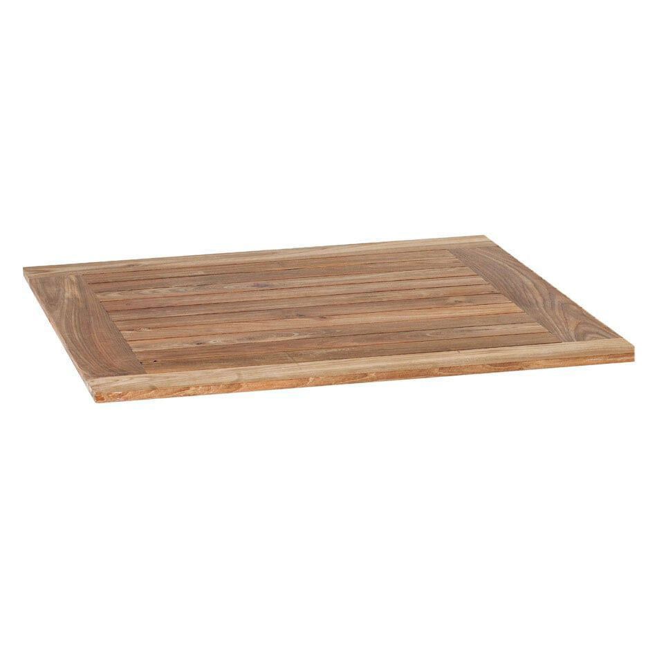 OUTLIV. Gartentisch 90x90cm Edelstahl/Teak