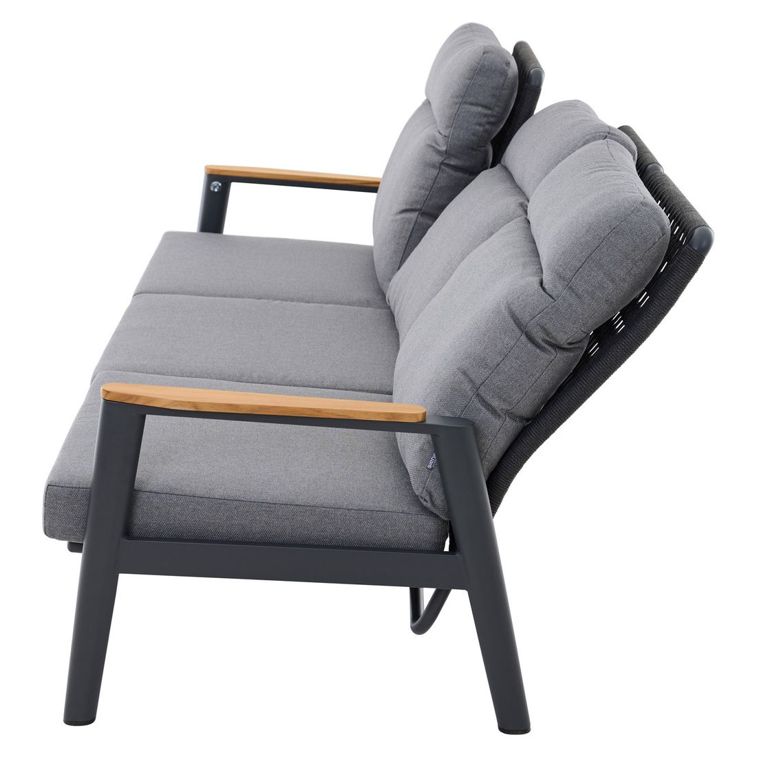 Siena Garden Cortina Gartenloungesofa verstellbar Aluminium/Rope/Polypropylen