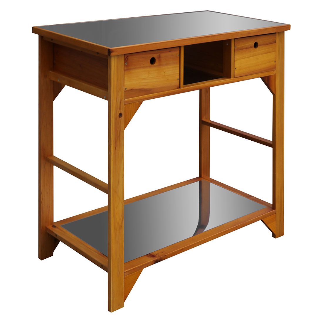 OUTLIV. Pflanztisch 110x55 cm mit Schubladen Tanne/Edelstahl