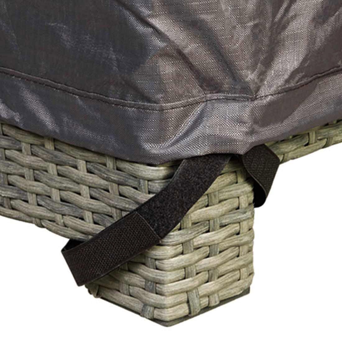 AeroCover Schutzhülle für Ecklounge 300x300x90x65/90cm Polyester