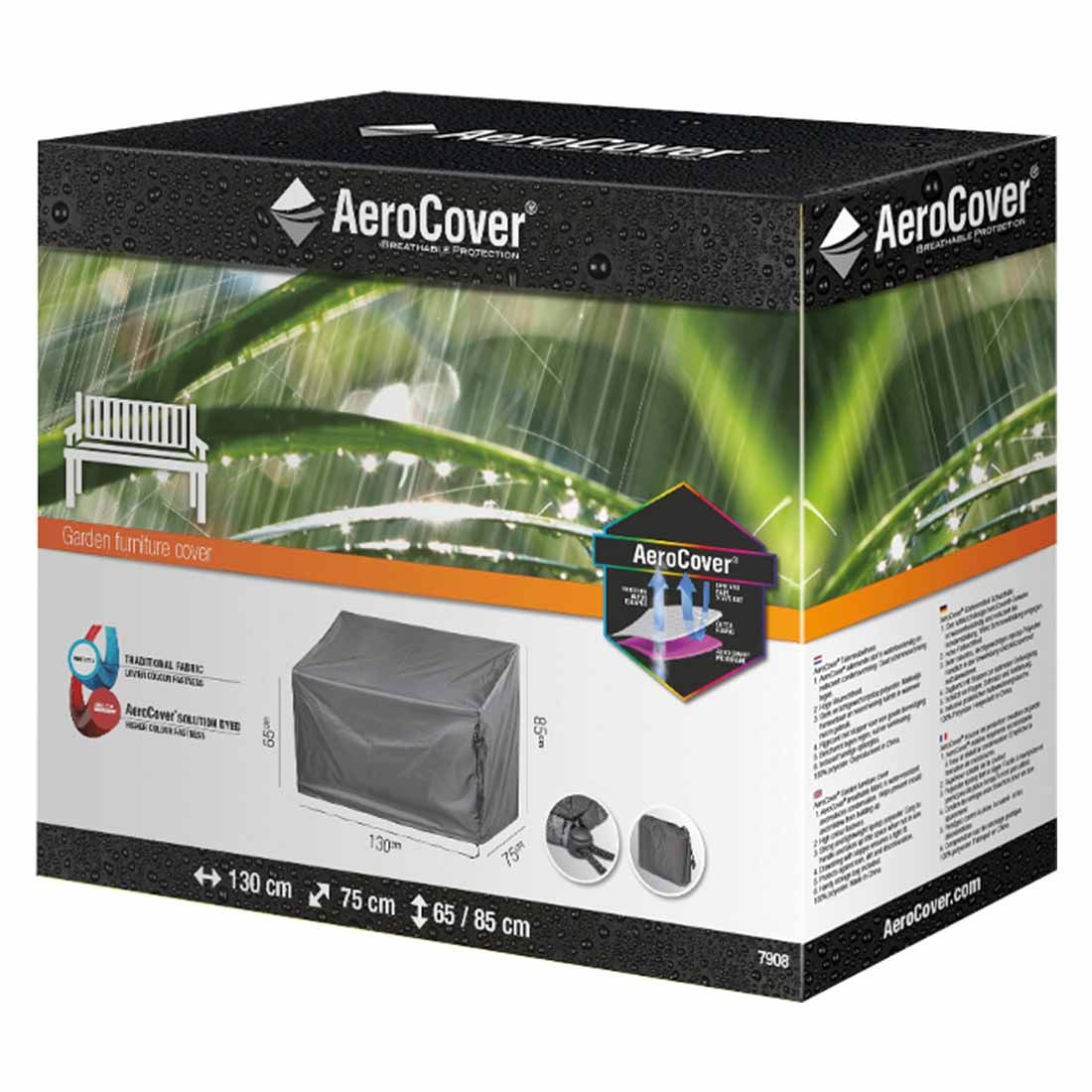 AeroCover Gartenbank Schutzhülle 130x75x65/85cm