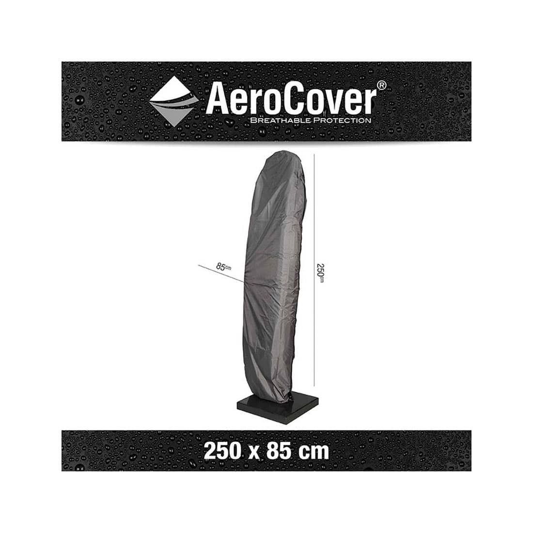 AeroCover Schutzhüllle für Ampelschirme Ø350cm/300x300cm mit gebogenem Standrohr Polyester