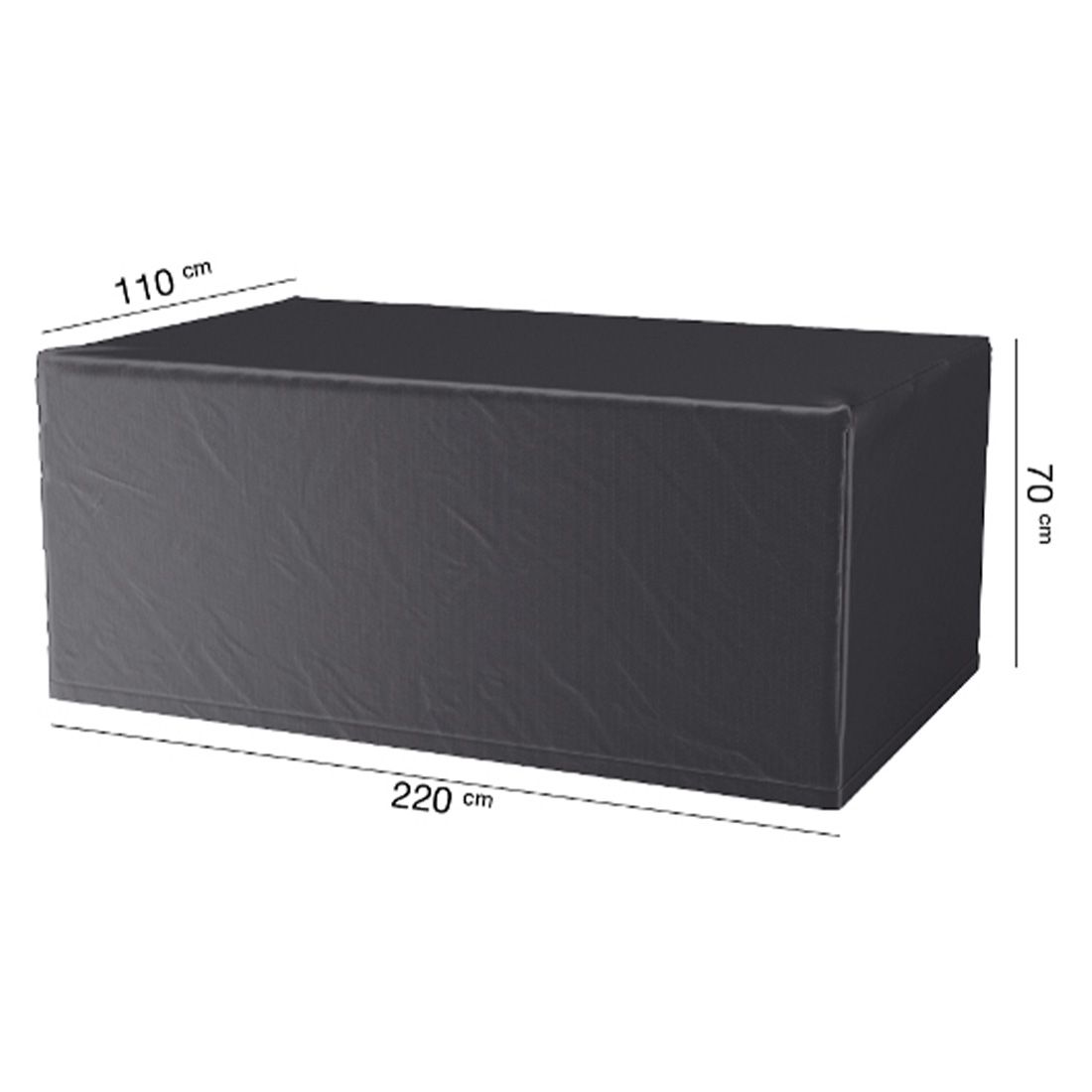 AeroCover Gartentisch Schutzhülle 220x110x70cm
