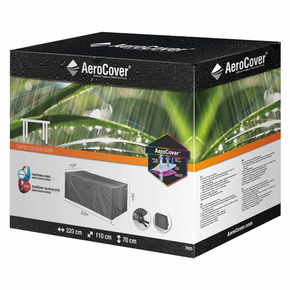AeroCover Gartentisch Schutzhülle 220x110x70cm