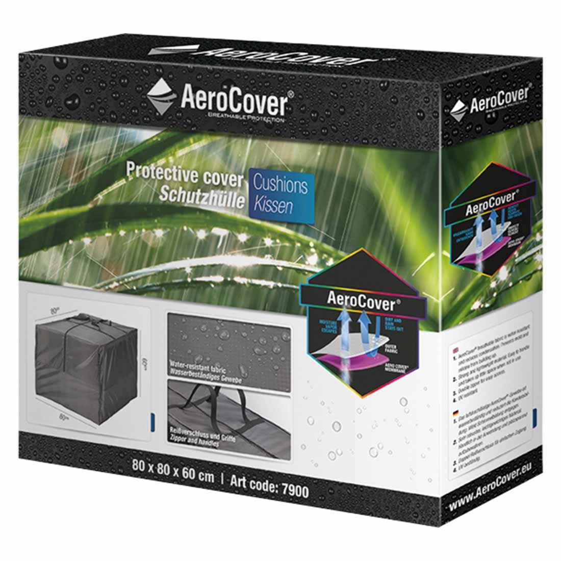AeroCover Schutztasche für Kissen 80x80x60cm