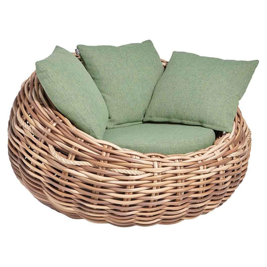 Apple Bee Cocoon Loungesessel Polyrattan/Bee Wett